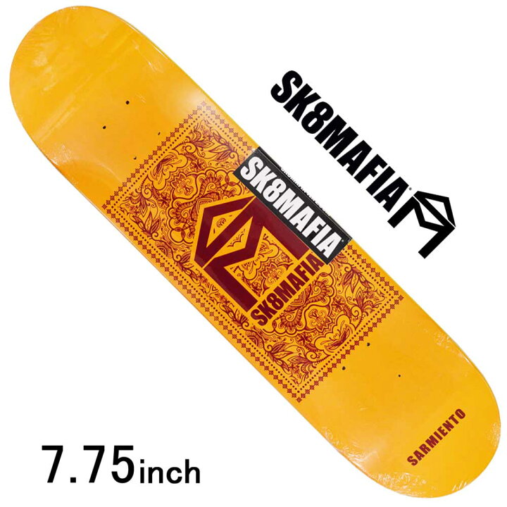 楽天市場】スケートマフィア 7.75インチ スケボー デッキ SK8MAFIA 