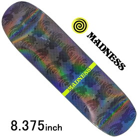 マッドネス 8.375インチ スケボー デッキ アイ ドット ホログラム Madness Skateboards Eye Dot Hologram Deck ストリート パーク ランプ クルーザー スケボーデッキ スケートボード 人気 ブランド 板 カットバック