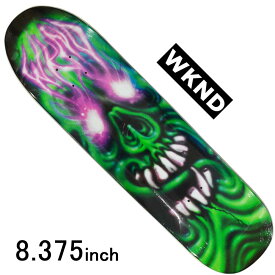 ウィークエンド 8.375インチ スケボー デッキ WKND Skull Deck スケートボード ストリート パーク 板