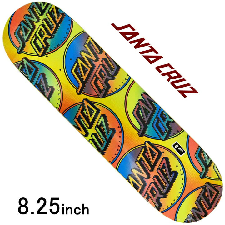 楽天市場】サンタクルーズ 8.25インチ スケボー デッキ Santa Cruz 