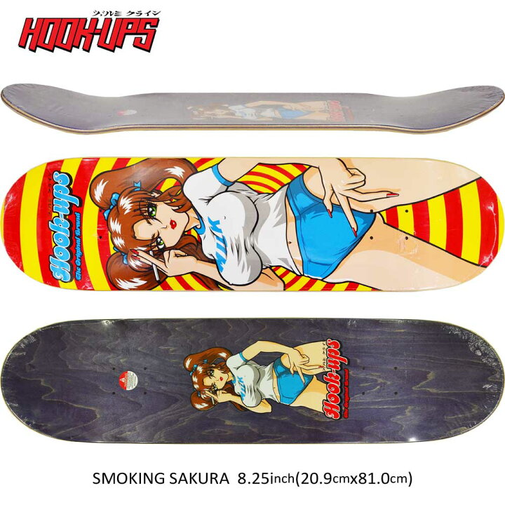 楽天市場】8.25インチ フックアップス スケボー デッキ 板 Hook Ups 