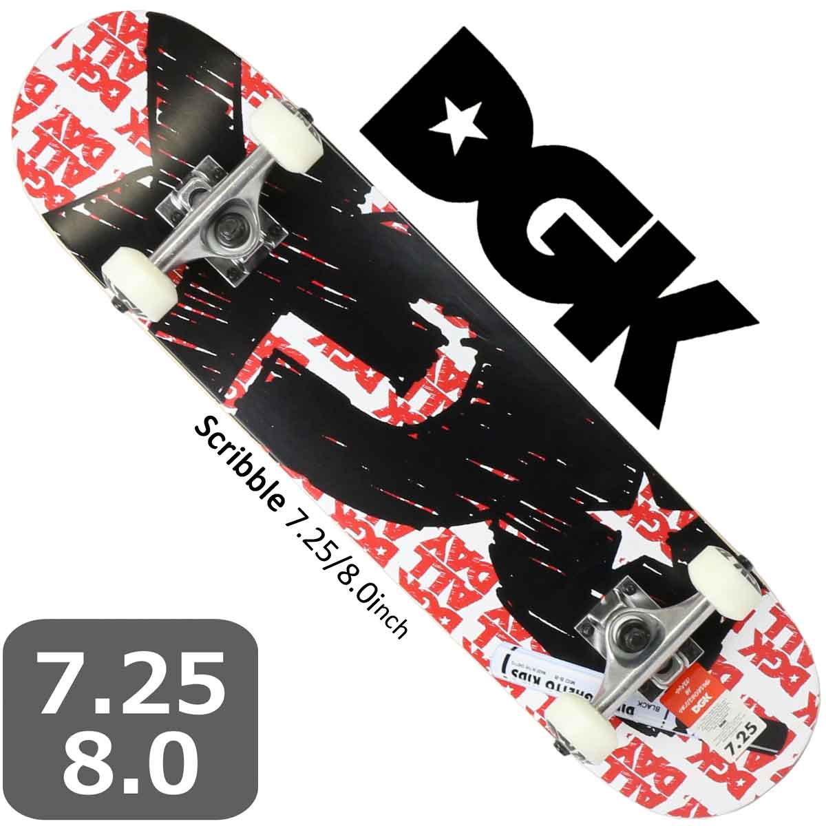 スケートボード 純正コンプリート DGK ディージーケー Scribble Complete 7.25インチ/8インチ 完成品 初心者 |  スケートボード専門店カットバック