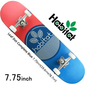 スケボー スケートスケートボード 純正コンプリート HABITAT ハビタット Leaf Dot Complete BLUE GREEN 7.75 19.6cmx78.7cm/PURPLE 8.0 20.4cmx81.0cm