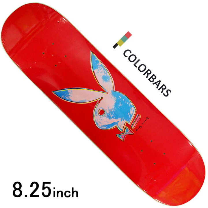 楽天市場】カラーバー 8.25インチ スケボー デッキ Color Bars Playboy 