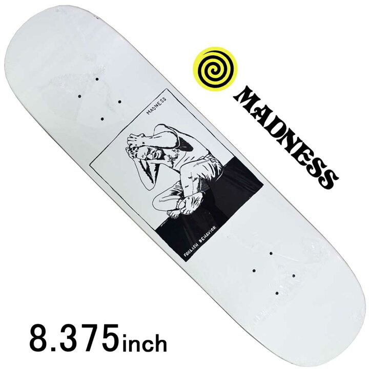 楽天市場】マッドネス 8.375インチ スケボー デッキ Madness 