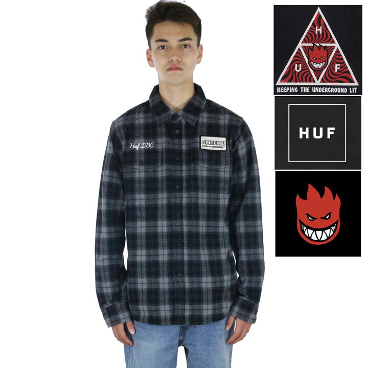 楽天市場】Huf × Spitfire ハフ スピットファイア コラボ フランネル 