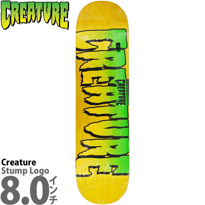楽天市場】クリーチャー 8.0インチ スケボー デッキ Creature 
