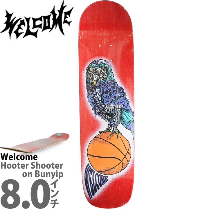楽天市場】ウェルカム 8.0インチ スケボー デッキ Welcome Skateboard