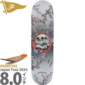 プリミティブ 8.0インチ スケボー デッキ Primitive Skateboards Japan Tour 2024 Deck ジャパンツアーデッキ スケートボード 通販 板 カットバック