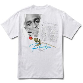 Primitive x 2PAC Lyrics T-Shirt プリミティブ ツーパック コラボ リリック Tee Tシャツ メンズ 半袖 服 S/S ショートスリーブ サイズ M/L/XL スケボー スケートボード ヒップホップ カットバック スケボーショップ