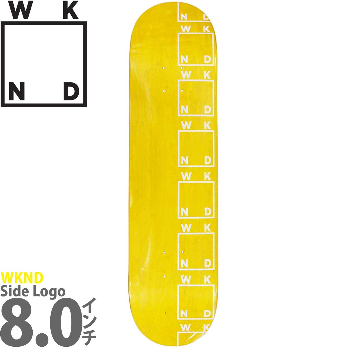 楽天市場】ウィークエンド 8.0インチ スケボー デッキ WKND Side Logo