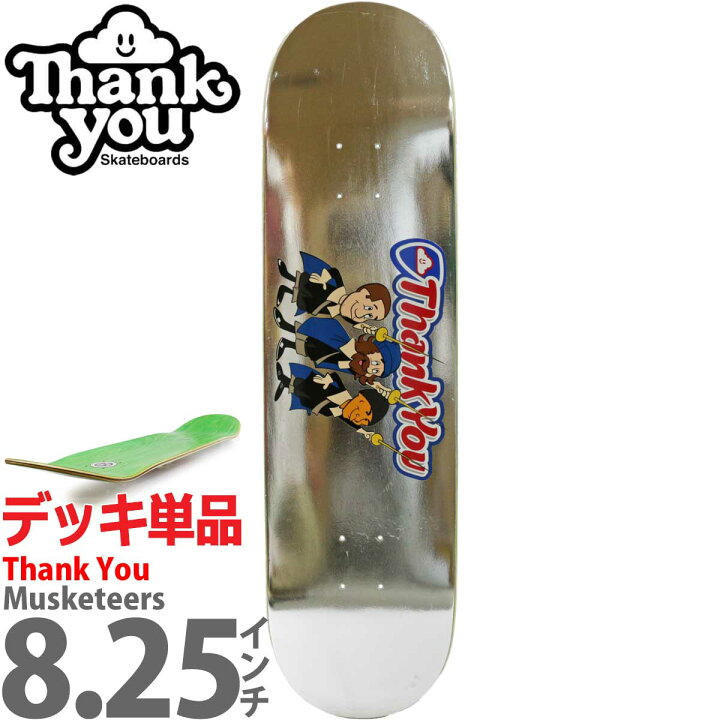 楽天市場】サンキュー 8.25インチ スケボー デッキ Thank You 