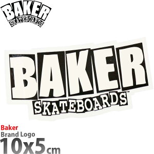 xCJ[ XP{[ XebJ[ uhS 10x5cm Baker Brand Logo Sticker White/Black V[ fJ[ zCg/ubN  XP[g{[h XP{[XebJ[ lC uhKi USA 