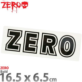 ZERO スケボー ステッカー ゼロ ボールド 16.5x6.5cm シール スケートボード スマホ 車 バイク ヘルメット スノーボード サーフボード スーツケース キャリーバッグ ボトル 防水 デカール かっこいい おしゃれ US直輸入