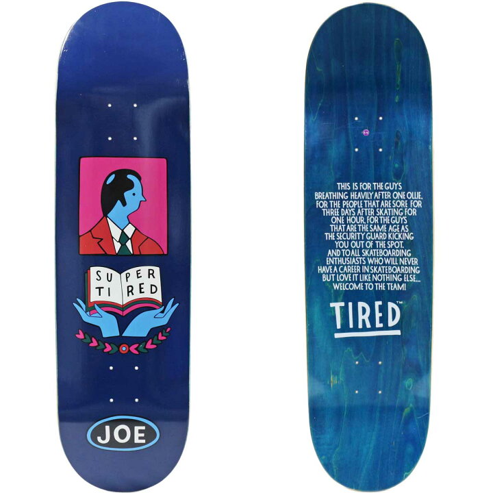 楽天市場】タイレッド 8.75インチ スケボー デッキ Tired Skateboards 