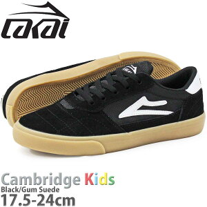 JC LbY PubW 17.5-24cm XP{[ V[Y ubN/K XG[h  Lakai Cambridge Kids Black/Gum Suede  XPV[ Xj[J[  XG[h XP[g{[h XP[g