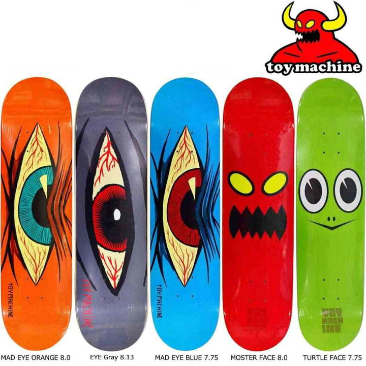 楽天市場】トイマシーン スケボー デッキ 7.75 インチ Toy Machine 