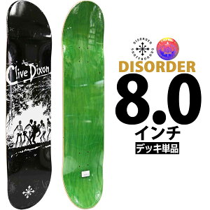 �f�B�X�I�[�_�[ ��8.0�C���`�� �X�P�{�[ �f�b�L Disorder Pro Clive Dixon Sacrifice Deck �X�P�[�g�{�[�h �v�� �N���C�u�f�B�N�\�� �T�N���t�@�C�X ���i�� 7PLY BBS �W�F�l���[�^�[ ���L�V�R����