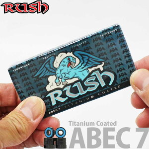 ���b�V�� �X�P�{�[ �x�A�����O ��ABEC7�� Rush Titanium Coated Bearings �I�C�� �X�P�[�g�{�[�h �p�[�c �`�^���R�[�g