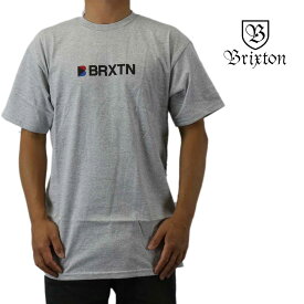 Brixton ブリクストン 半袖 Tシャツ Stowell IV S/S Standard Tee ヘザーグレー サーフ スケート スノー ウェッジ メンズ トップス