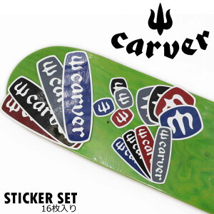 J[o[ XebJ[Zbg 16 CARVER SKATEBOARDING STICKIER STICKER SET V[ fJ[ XP[g{[h XP{[XebJ[ lC uh 