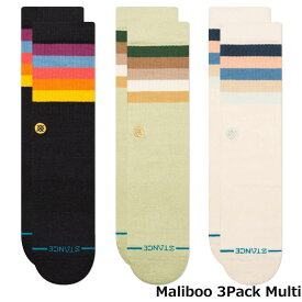 Stance スタンス Stance Socks 靴下 Dune Maliboo Icon 3足セット メンズ L 25.5-29.0cm ギフト 男性 彼氏 プレゼント 贈り物 父の日ギフト プレゼント 父の日