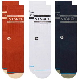 スタンス ソックス Stance ソックス Basic 3 Pack Crew 靴下 ベーシック スリー パック 3足セット キッズ レディース S 22-24.5cm メンズ L 25.5-29.0cm 定番 ギフト 男性 彼氏 プレゼント 贈り物 普段履き ゴルフ ゴルフソックス 厚手 スポーツ トレーニング 3P