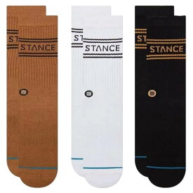 Stance スタンス Stance Socks Basic 3 Pack Crew 靴下 ベーシック スリー パック 3足セット キッズ レディース S 22-24.5cm メンズ L 25.5-29.0cm 定番 ギフト 男性 彼氏 プレゼント 贈り物 普段履き 父の日ギフト プレゼント 父の日