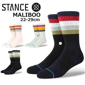 Stance スタンス 靴下 Stance Socks MALIBOO メンズ 22-29cm ストリート スケートボード サーフィン スノーボード ギフト 男性 彼氏 プレゼント 贈り物