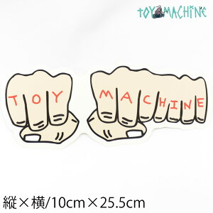 gC}V[ 10×25.5cm XP{[ XebJ[ Toy Machine Sticker FIST MEDIUM V[ XP[g{[h lC uh  yVSS