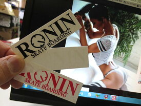 ロニン スケボー ステッカー 8cm×2.5cm Ronin Eyewear Skate ロニンアイウェアースケート OG Logo Ronin Stiker スケートボード スケボー スケート