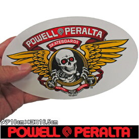 POWELL PERALTA パウエル ペラルタ Winged Ripper Sticker 1カラー タテ10m×ヨコ16.5cm スケートボード スケボー スケート ステッカー