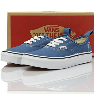 VANS oY Kids Authentic Elastic Lace Navy/True whiteI[ZeBbN C V[Y LbY q