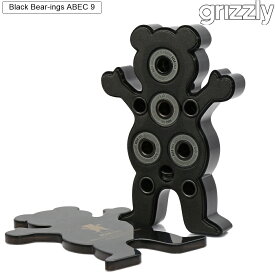 Grizzly スケボー ベアリング ABEC 9 グリズリー スケートボード Black Bear ings オイルタイプ パーツ 人気 おすすめ 熊 クマ