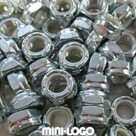 キングピンナット シルバー ミニロゴ スケボー パーツ 部品 Mini Logo 部品 King Pin Nuts スケートボー…