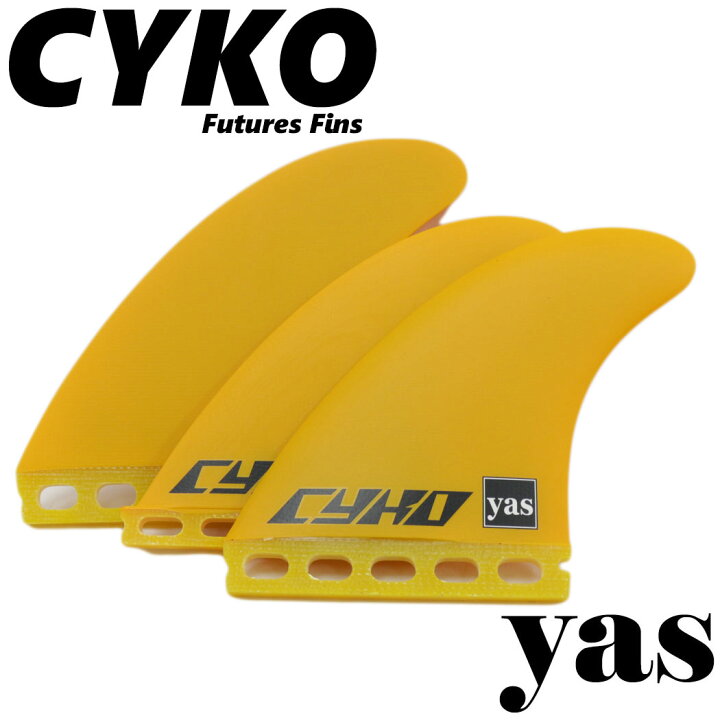 楽天市場】CYKO × yas TRI FIN サイコ ヤス フィン ショートボード用 