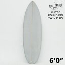 即納 Accelerator PU 6'0" TWIN PLUS GREY ラウンド ピン アクセルレーター グレー サーフボード デッキコンケーブ FC…