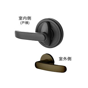 長沢製作所 GMレバーハンドル 丸座 戸襖錠 品番:TXS-1HA1 (R・L) ドアノブ
