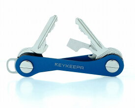 キーケース メンズ キーキーパ KEYKEEPA Classic (ブルー) ドイツ製 おしゃれ コンパクト キーホルダー キーオーガナイザー