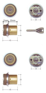 2����Z�b�gMIWA PR�V�����_�[ LIX�^�C�v(�S��40mm�d�l)�@�h���S�[���h�FMCY-509TE0 LIX 02P09Jul16