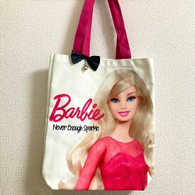 Barbie　バービー♪ トートバッグフューシャピンクやっぱ女子力にはBarbieでしょ☆