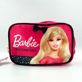 Barbie　バービー♪サテン　コスメポーチフューシャピンクやっぱ女子力にはBarbieでしょ☆
