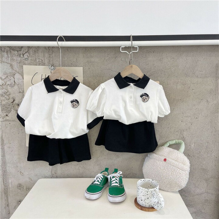 楽天市場】子供服 双子 半袖 夏 セットアップ 双子 女の子 男の子  