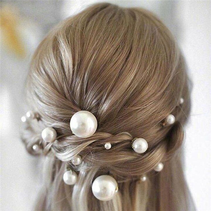 楽天市場 パール Uピン ヘアー 18本セット ヘアアクセサリー 髪飾り ブライダル ヘッドドレス ホワイト クリーム 結婚式 ウェディング パーティー 二次会 披露宴 前撮り 和装 着物 浴衣 ヘアピン パールuピン ヘアアレンジ Cute洋服屋