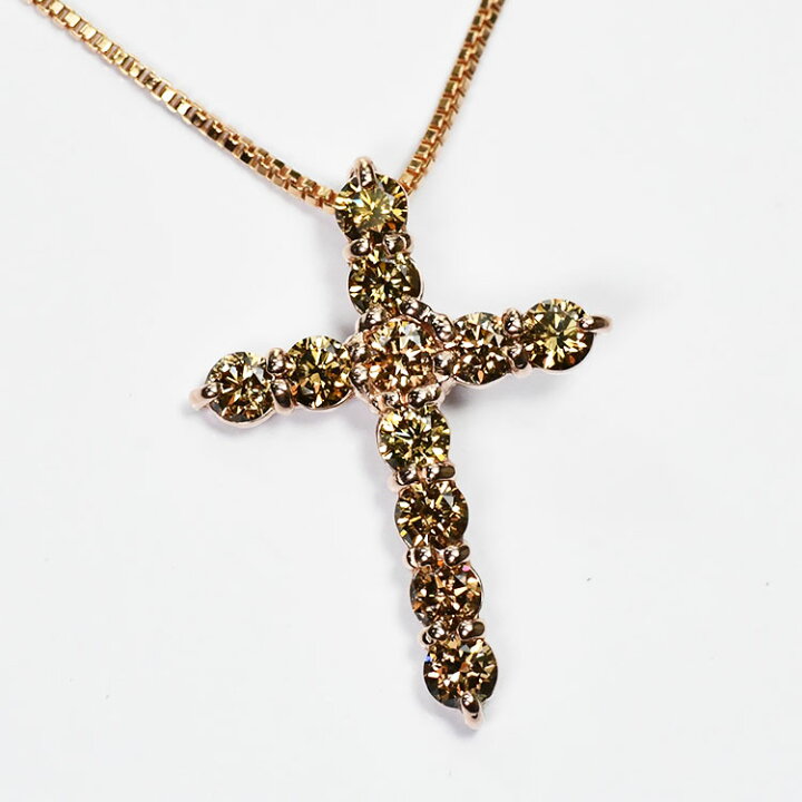 楽天市場】【シャンパンドリーム】ブラウンダイヤモンド1.0ct クロス 