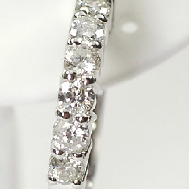 楽天市場】ピアリング イヤリング ダイヤモンド K18WG・ダイヤ0.56ct  