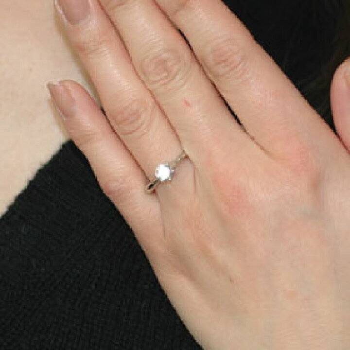 楽天市場】婚約指輪 プラチナ ダイヤモンド リング 0.5ct （SIクラス 