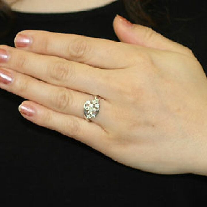 楽天市場】ダイヤモンド リング K18WG・ダイヤモンド0.5ct 
