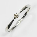 天然ダイヤモンドリング 0.05ct（SIクラス・鑑別書カード付） 一粒リング プラチナカラー 婚約指輪 エンゲージリング …