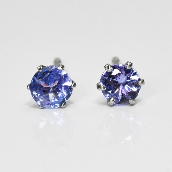 楽天市場】【12月の誕生石】 プラチナ 誕生石 一粒ピアス タンザナイト 